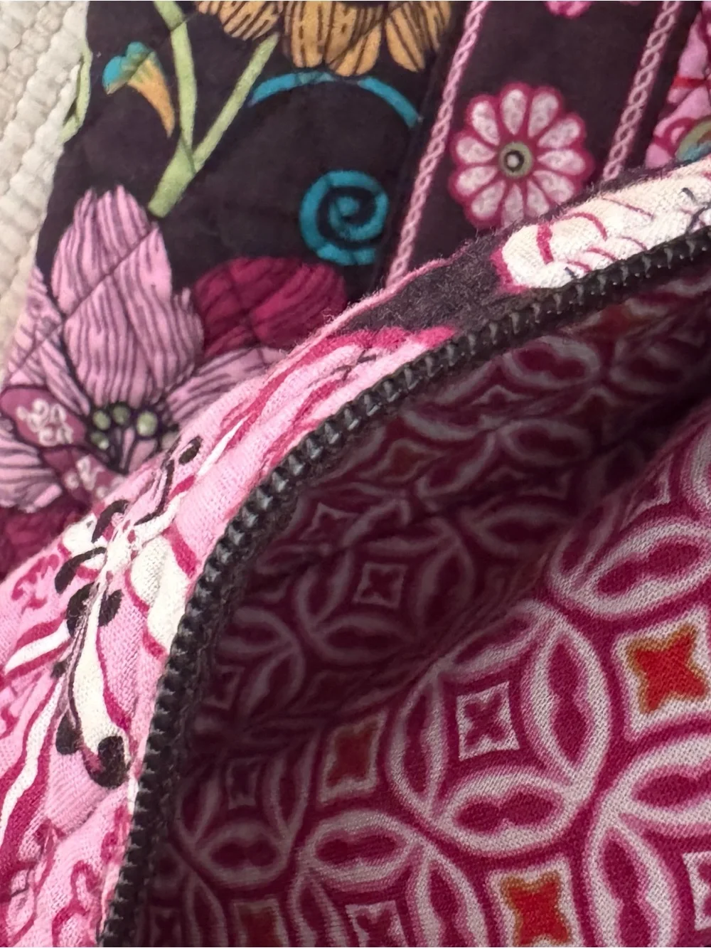 Vera Bradley Mod Floral Drawstring Backpack Retired Y2K 2007